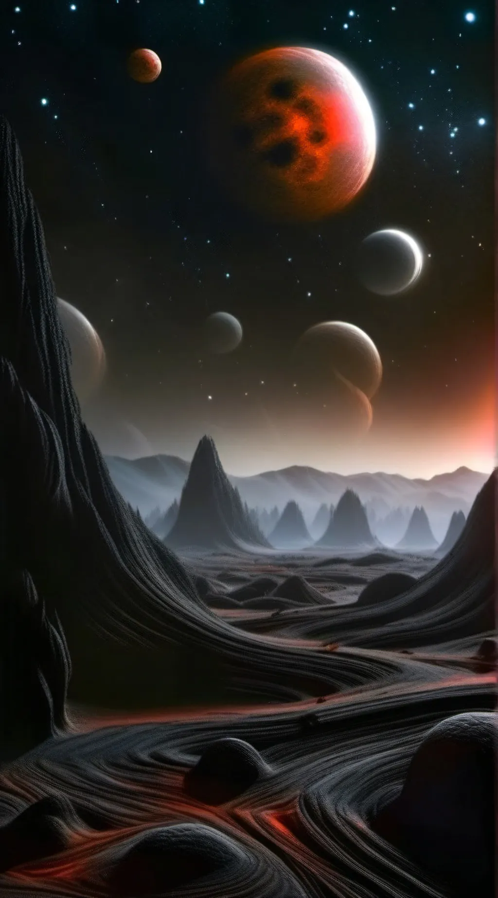 ai character: (red moon) background