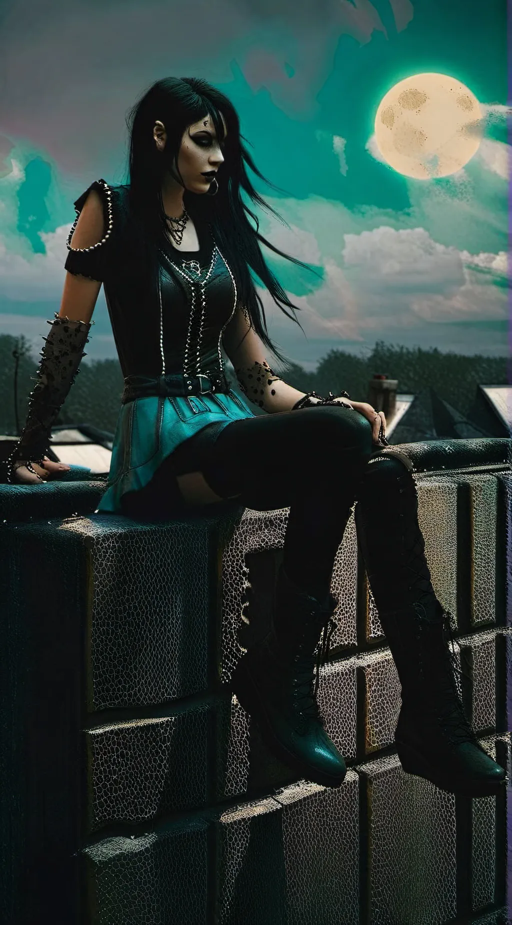 ai character: Luna background