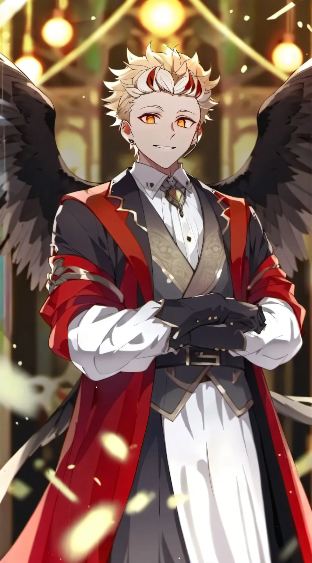 ai character: Lucifer morningsta background