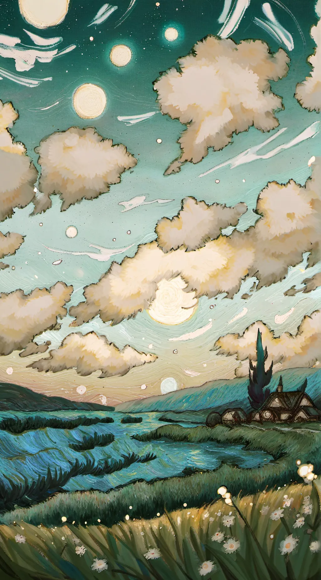 ai character: vocal planet x mha background