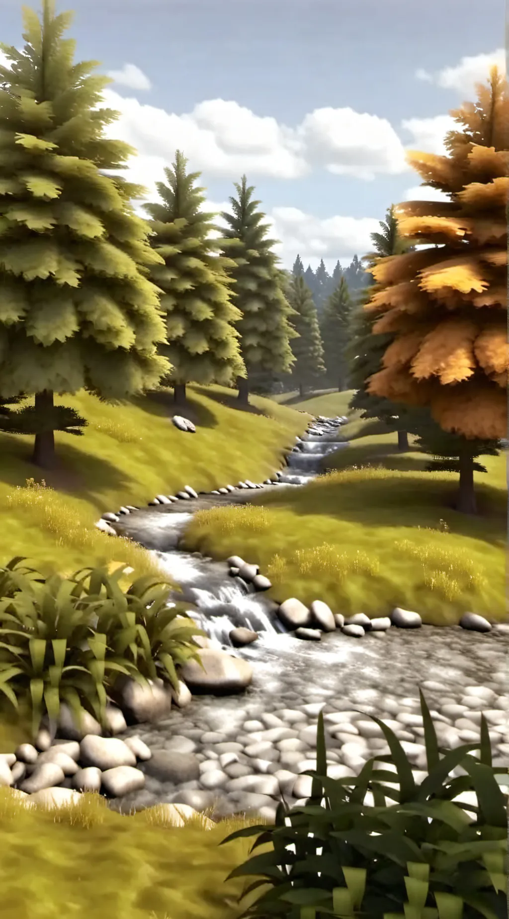 ai character: grass background