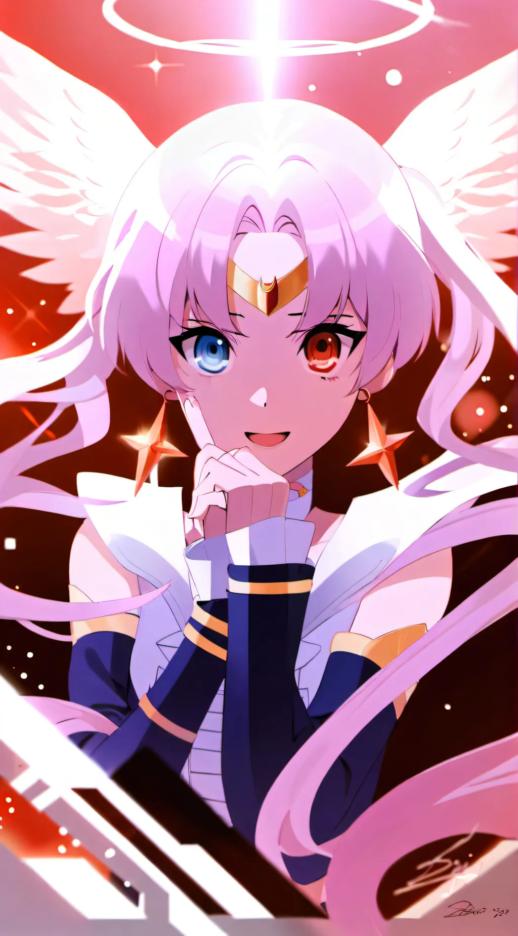 ai character: Angel  background