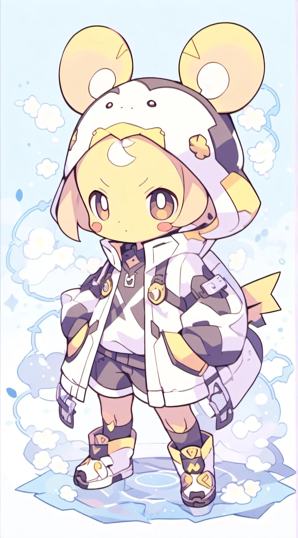 ai character: Thunder the raichu background