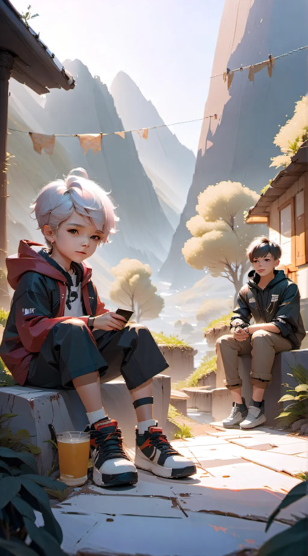 ai character: Antonio and ean background