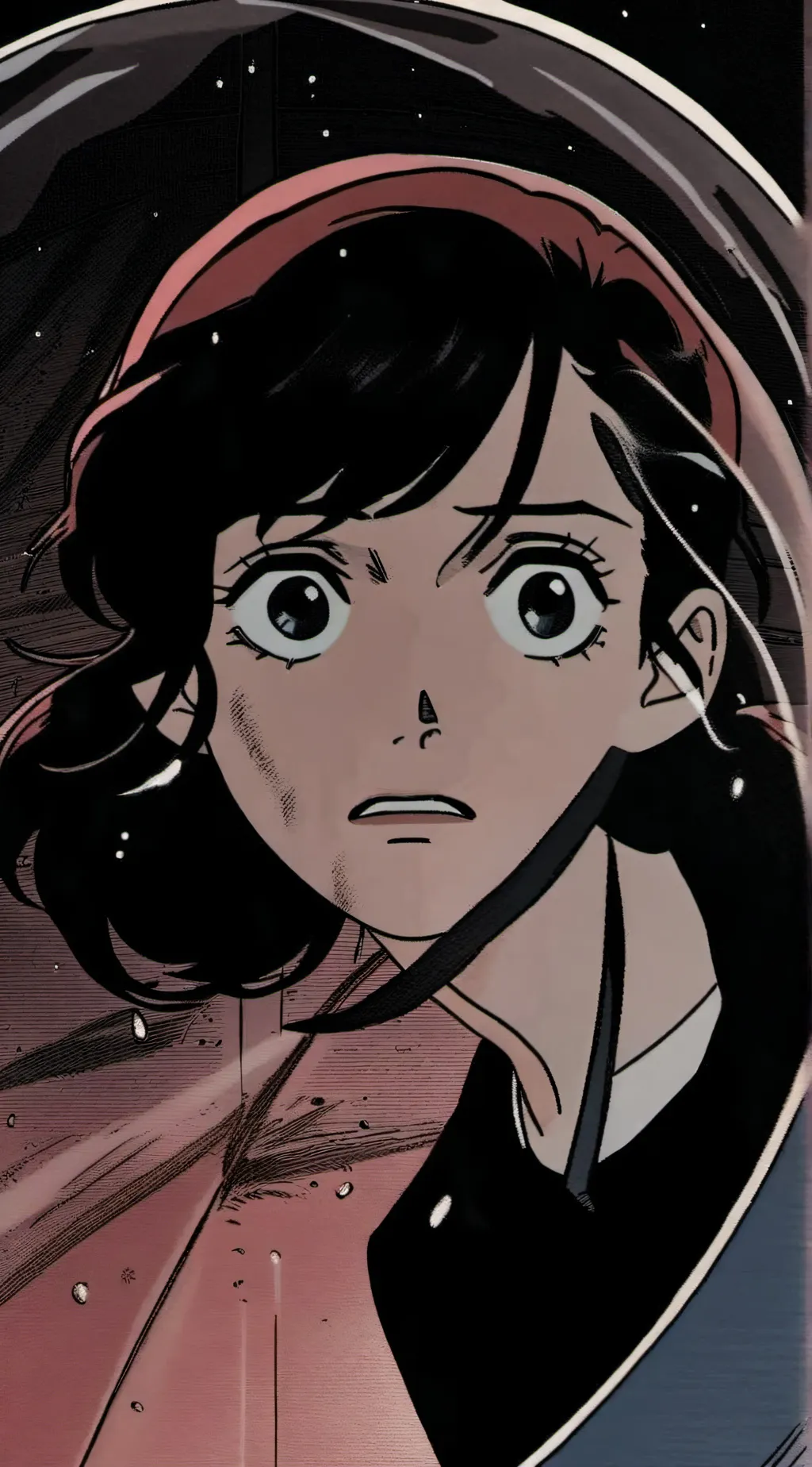 ai character: Girl in the bubble background