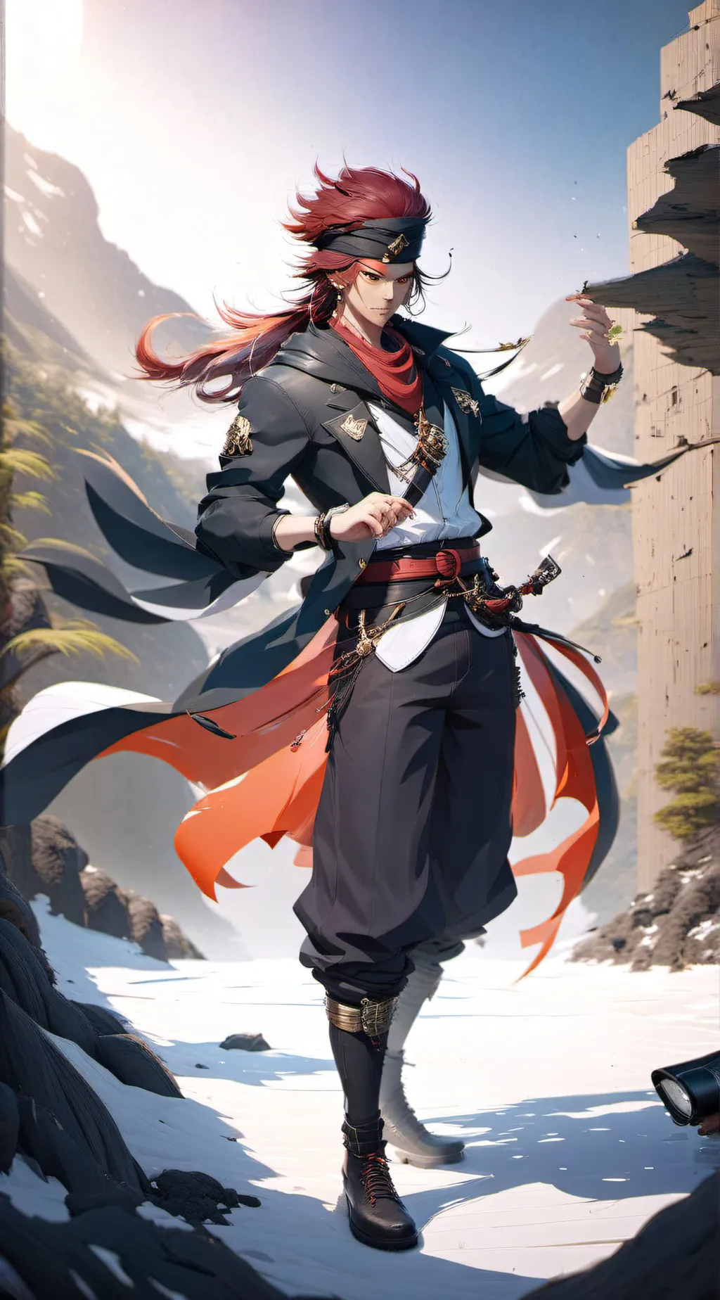 ai character: Mermaid hunter background