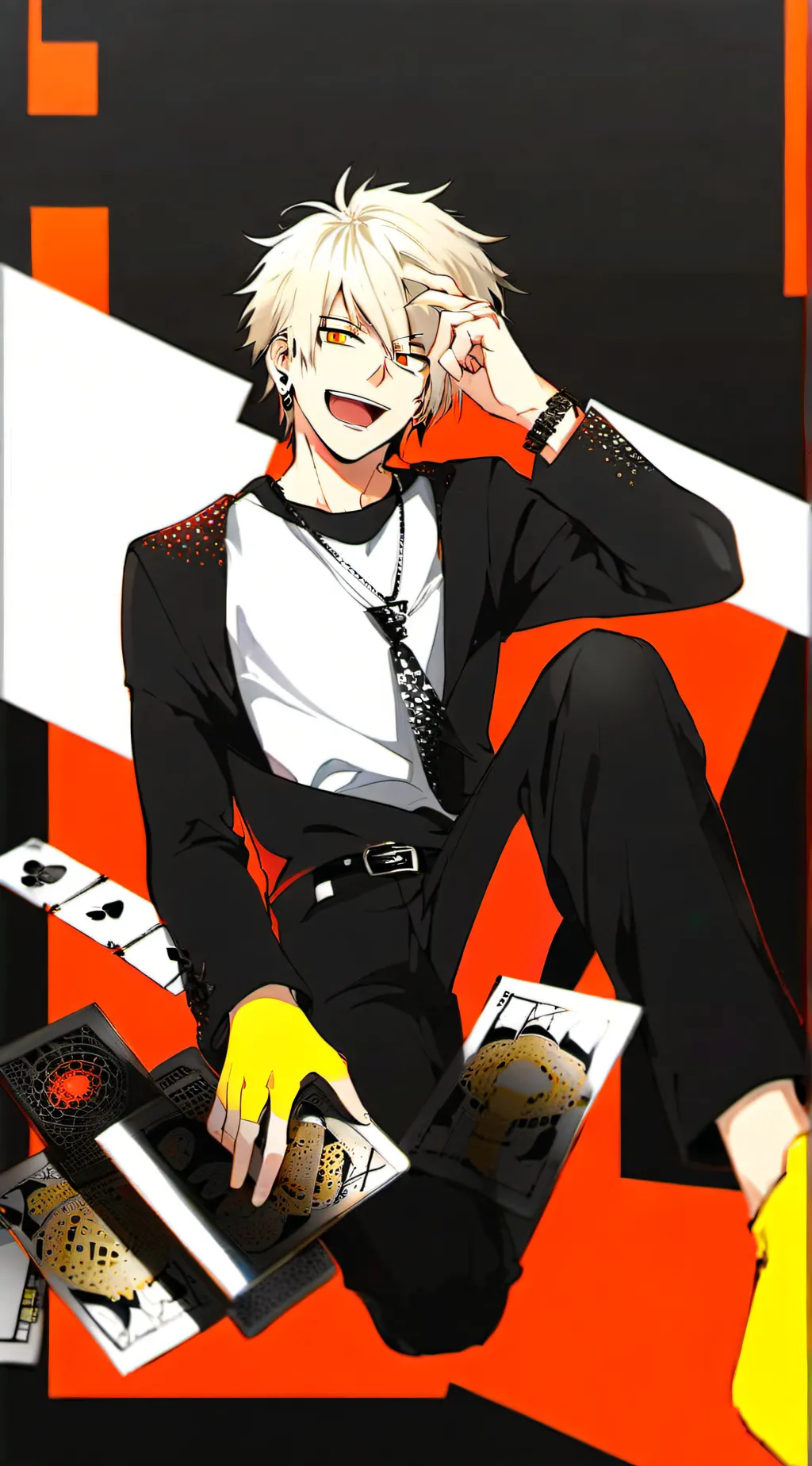 ai character: Katsuki Bakugo  background