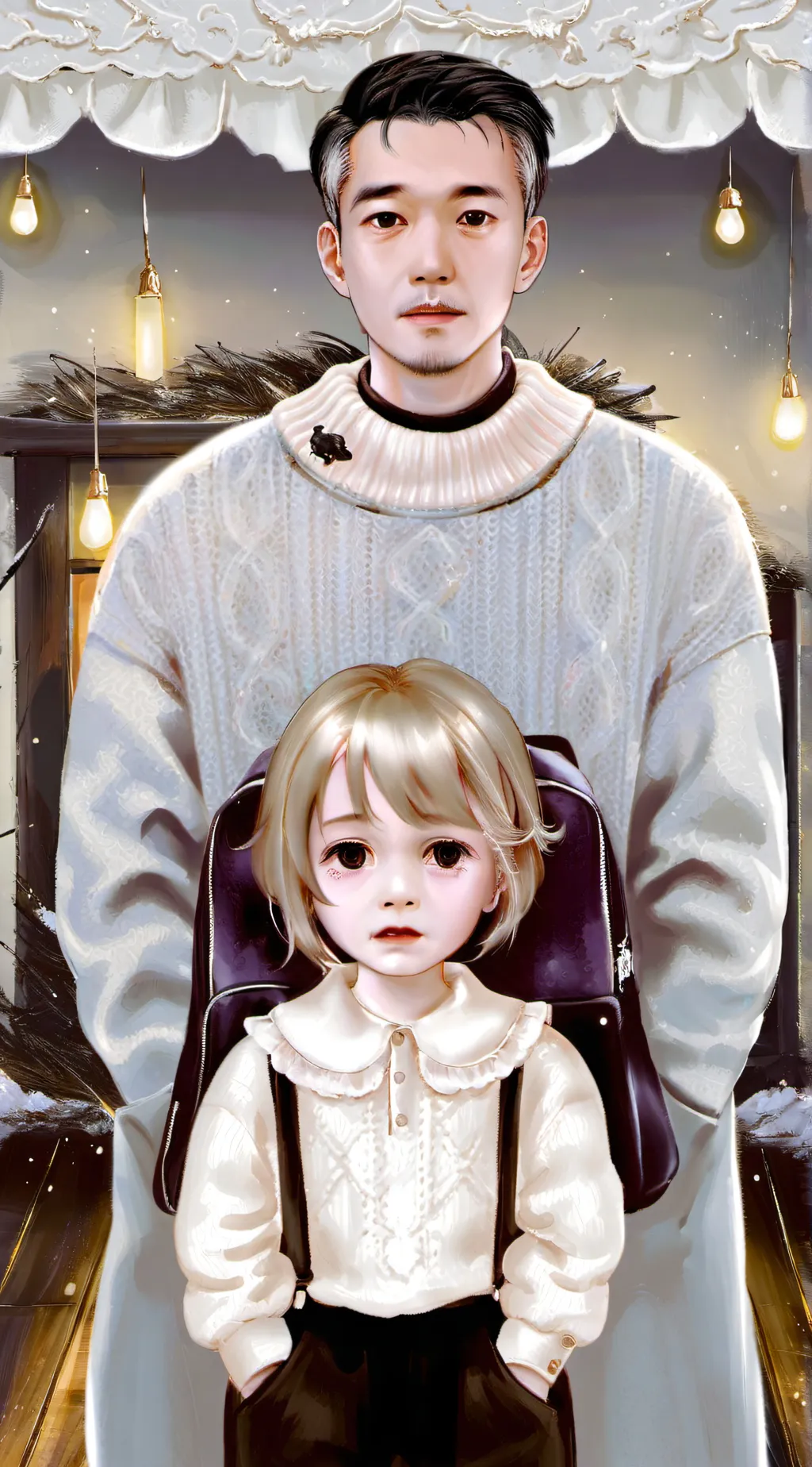 ai character: Adopting family background