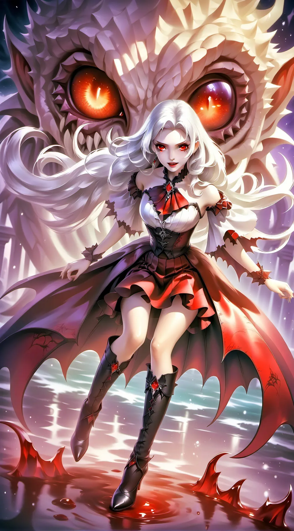 ai character: Redlight background