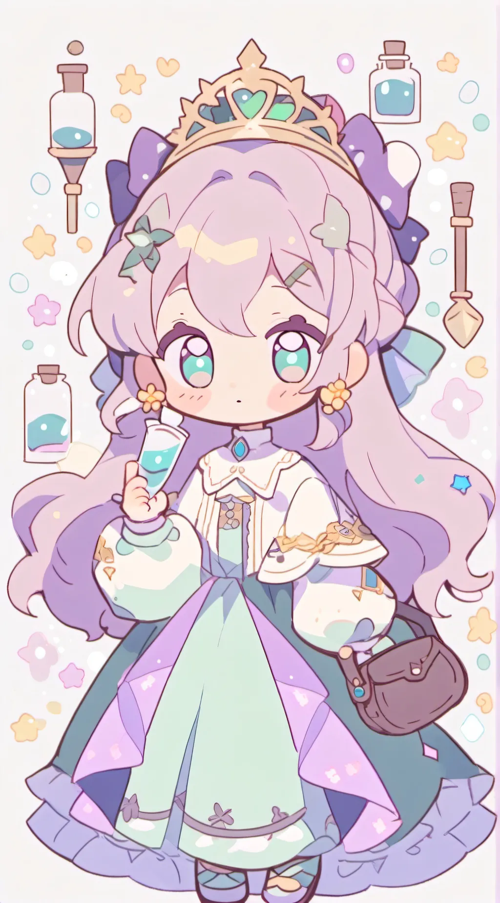 ai character: Princess potion background