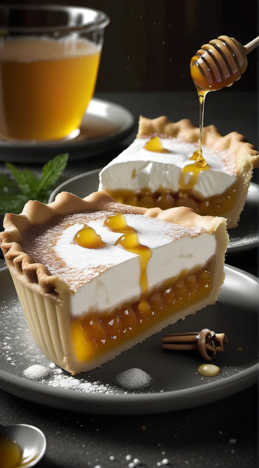 ai character: Honey pie trend background