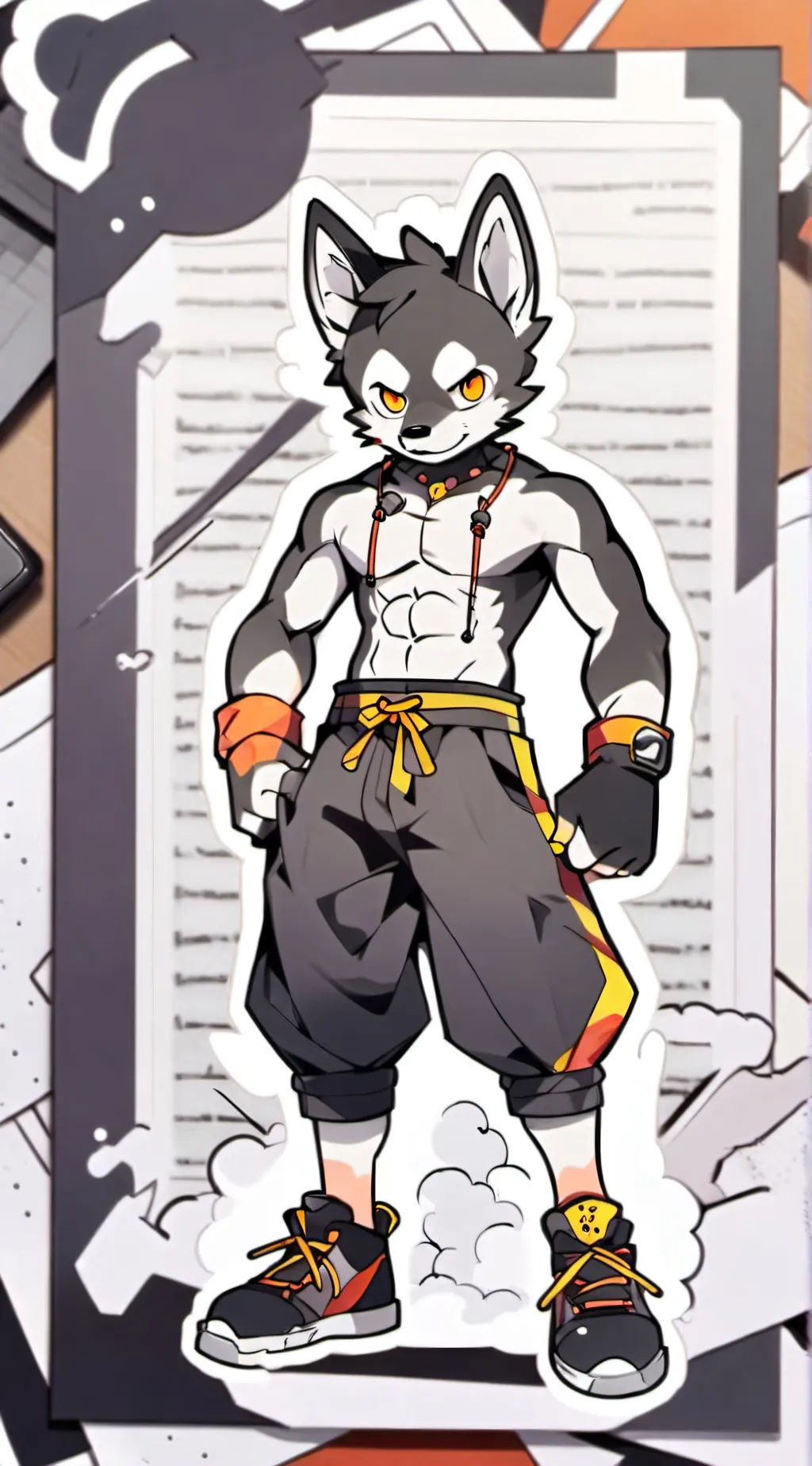 ai character: Furry dude background