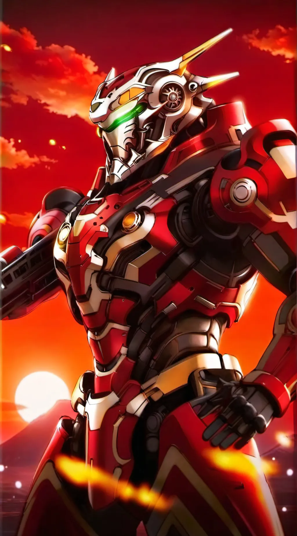 ai character: titan speaker man  background