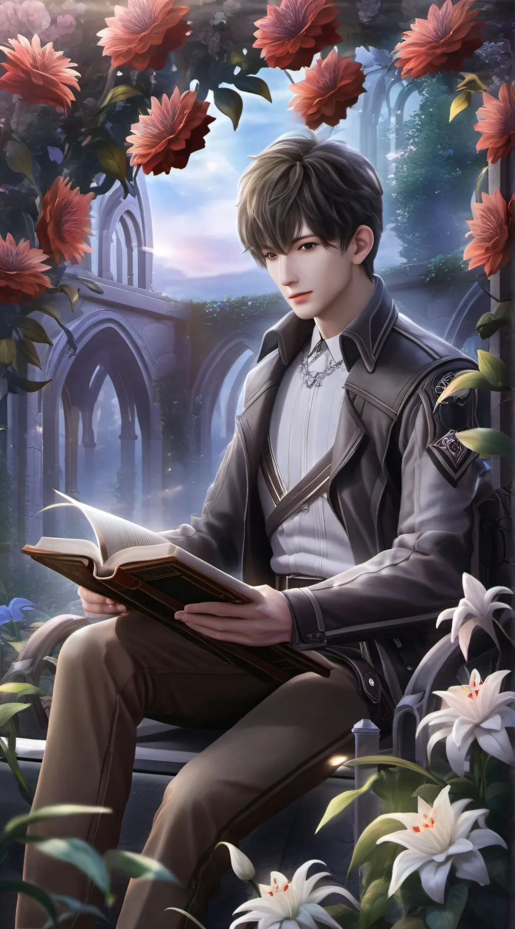 ai character: Muzan Kibutsuji  background