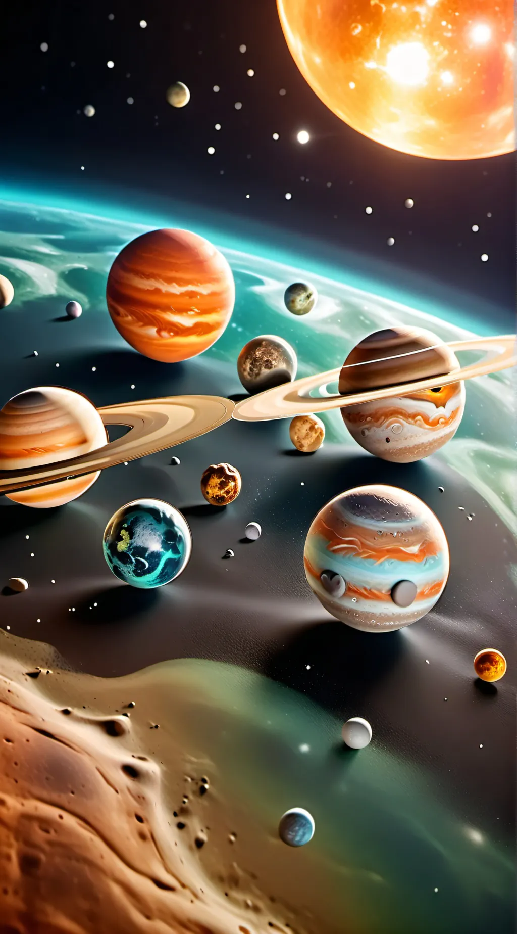 ai character: SolarBalls carride background