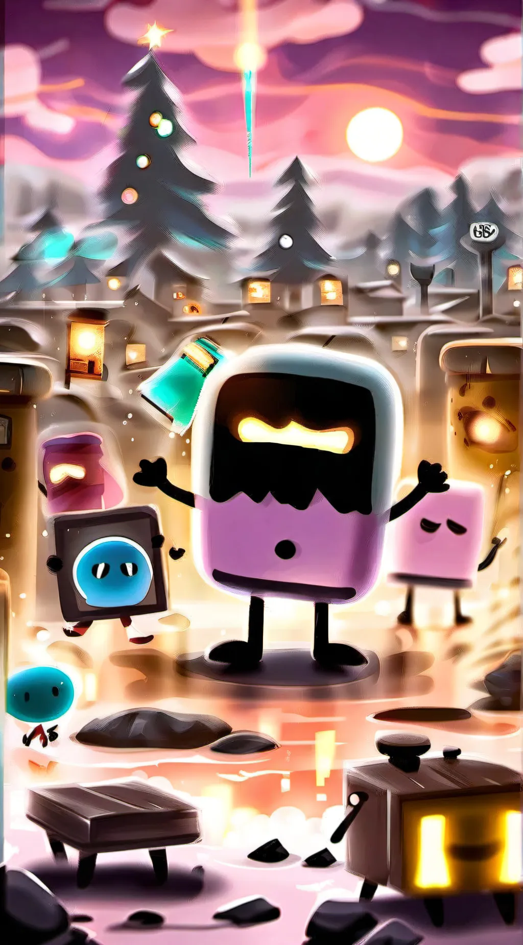 ai character: bfdi sus background