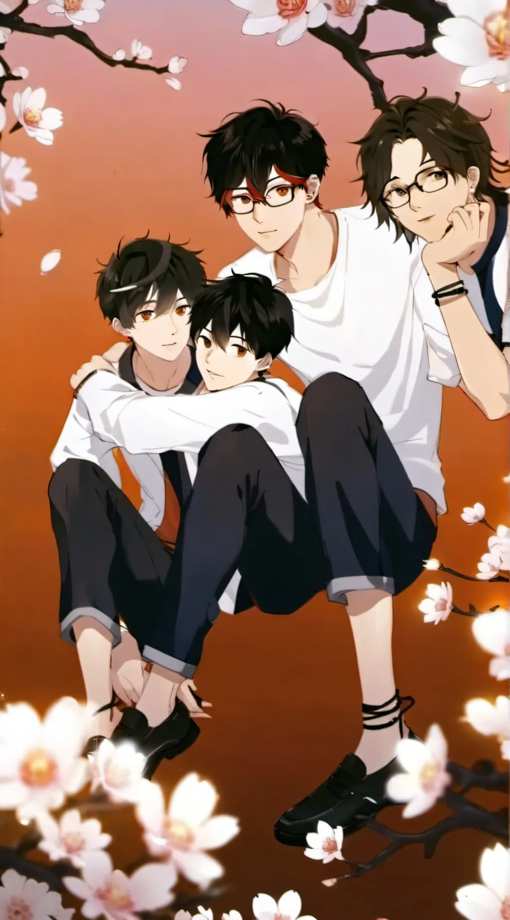 ai character: Ash Leo Liam & Ian background