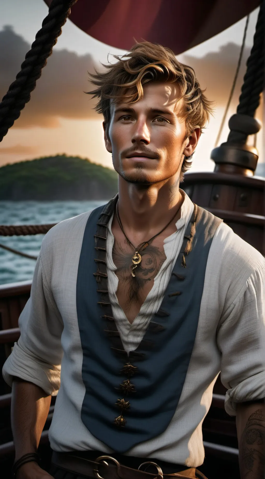 ai character: Sawyer  background