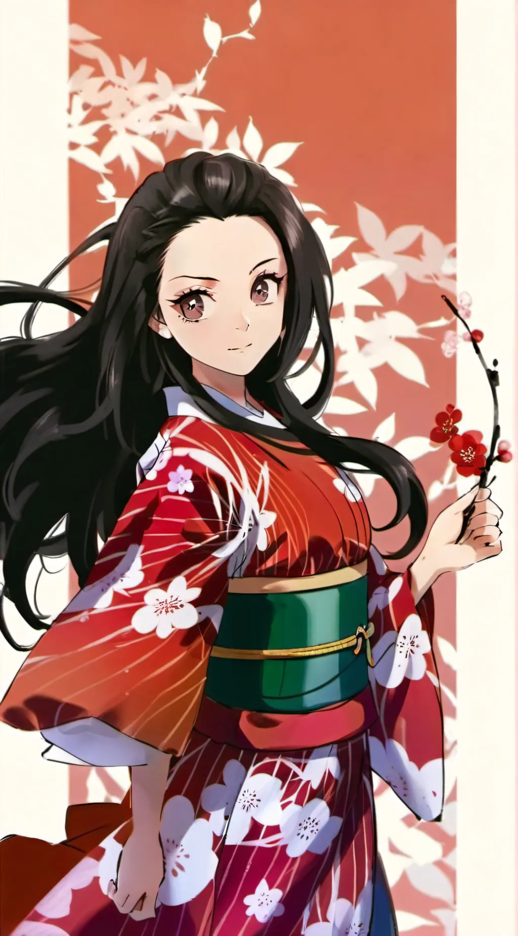 ai character: Nezuko Kamado  background