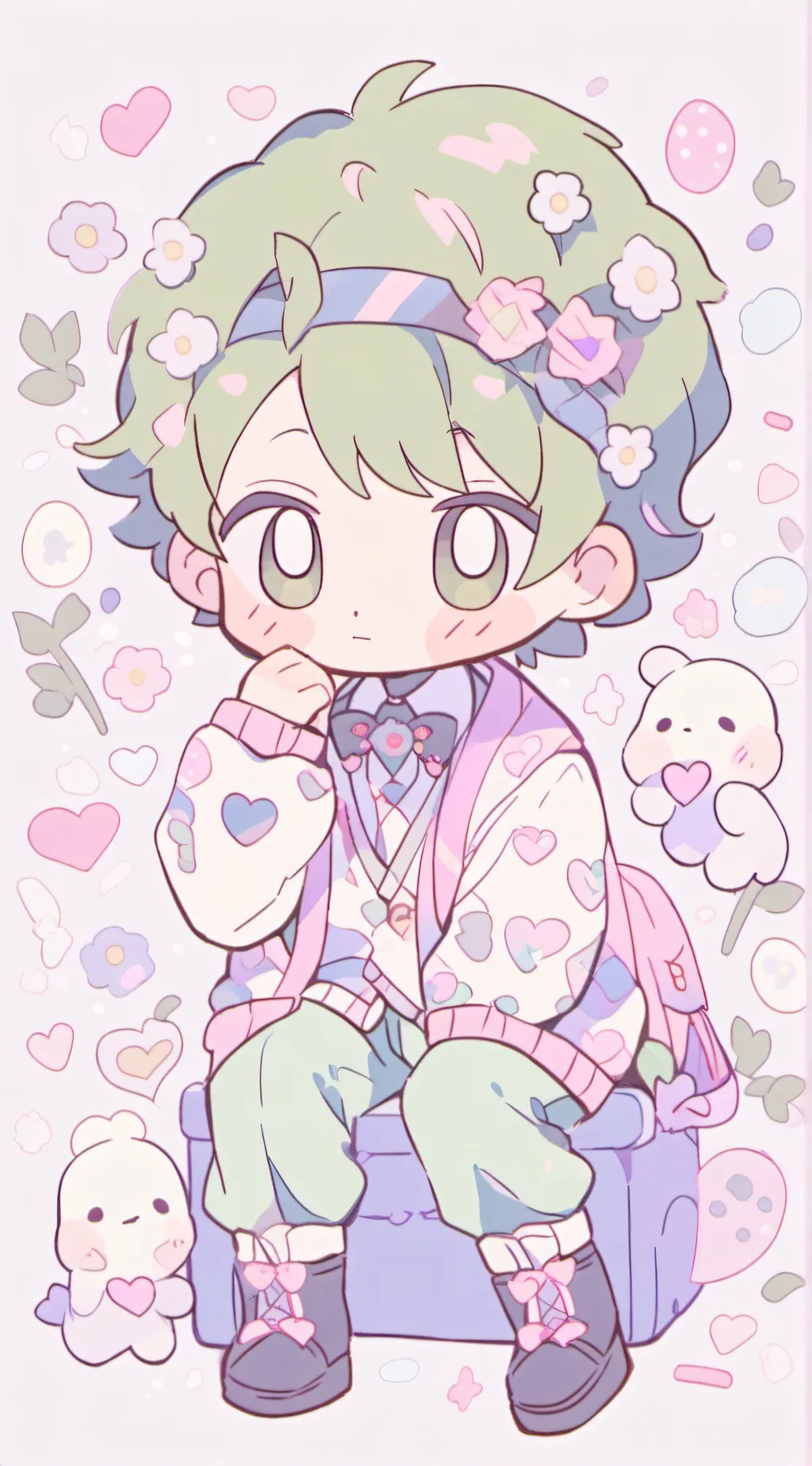 ai character: bfdi background