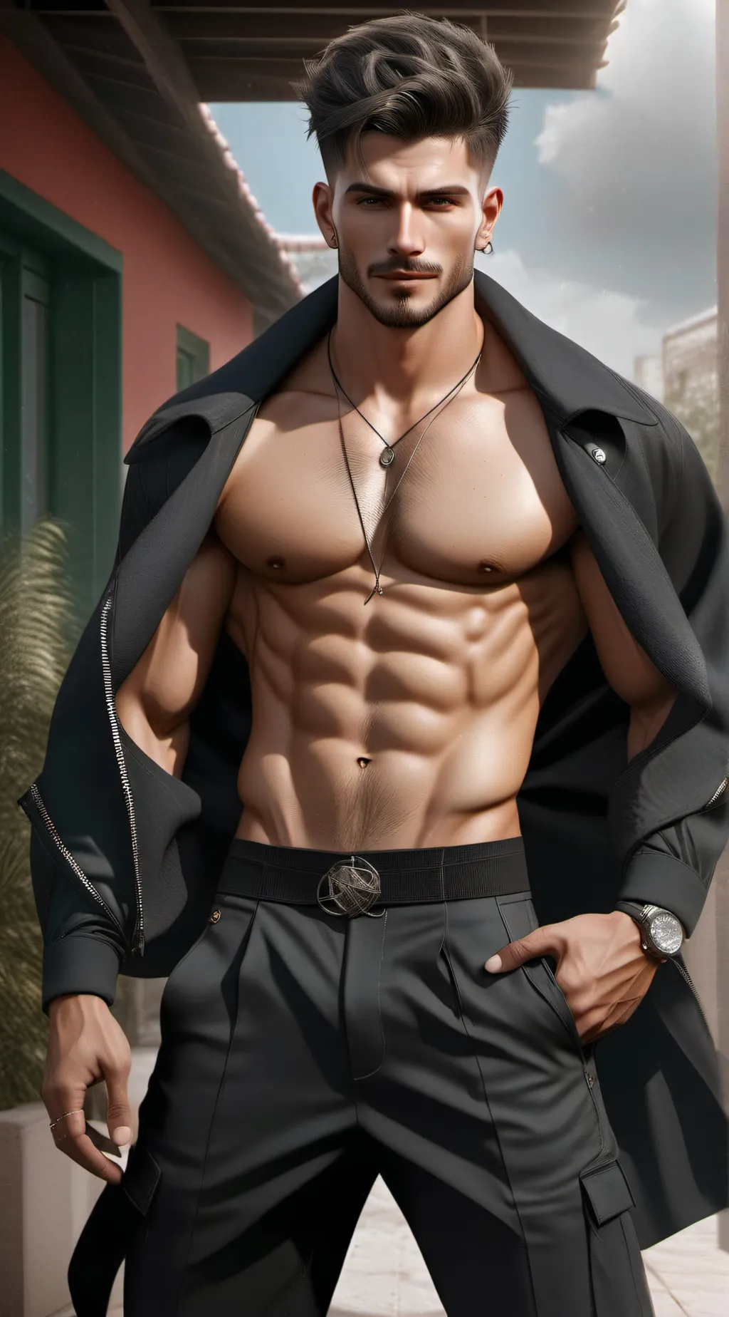 ai character: Damien background