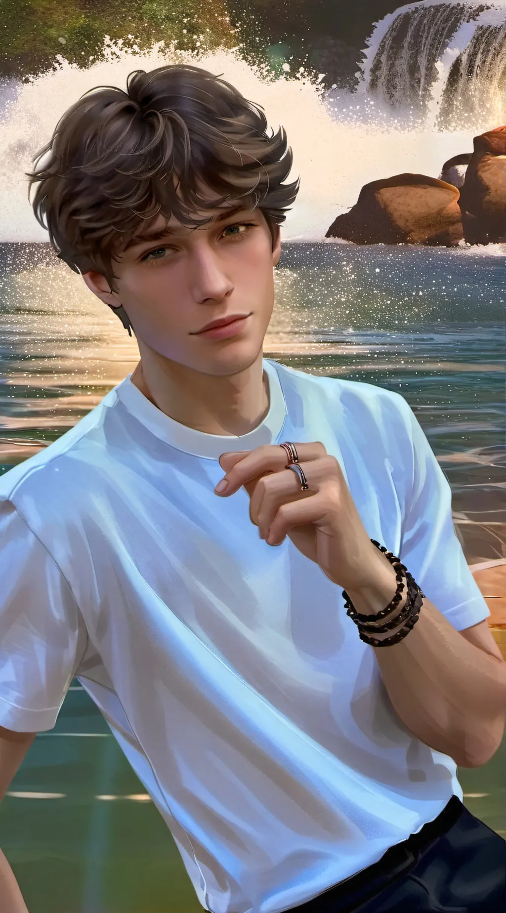 ai character: Kayden  background