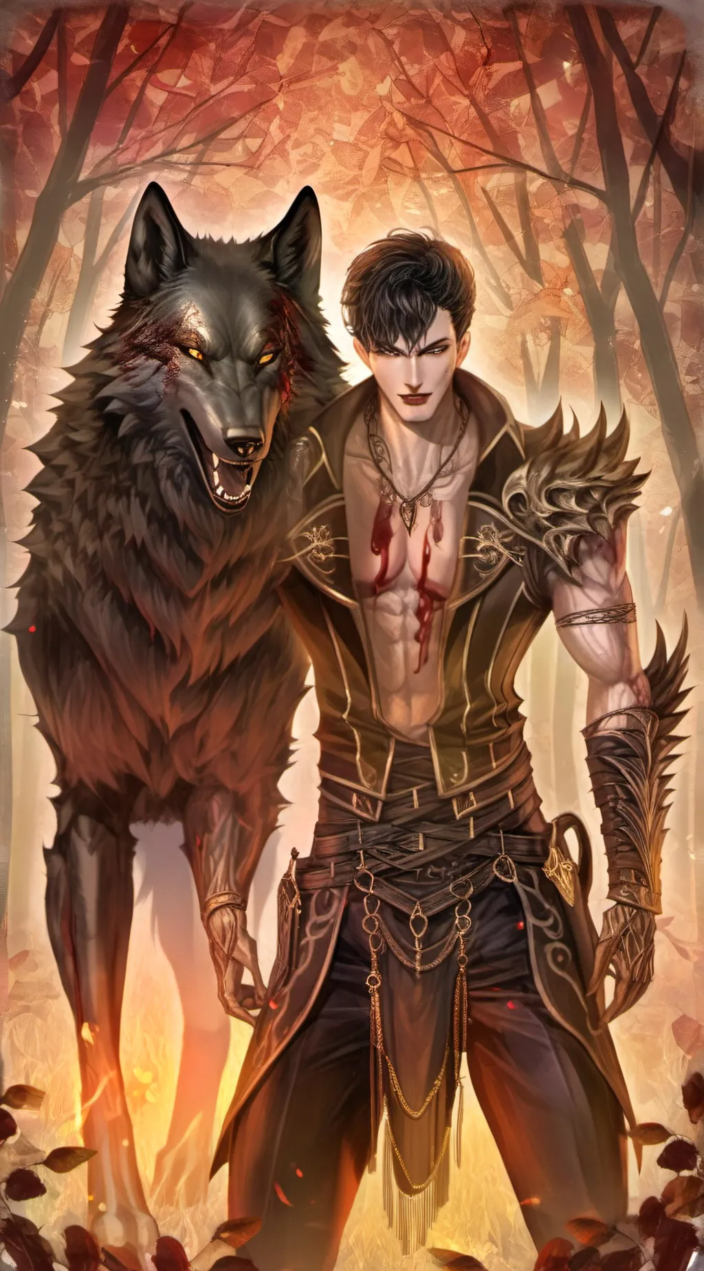 ai character: alpha Xavier background