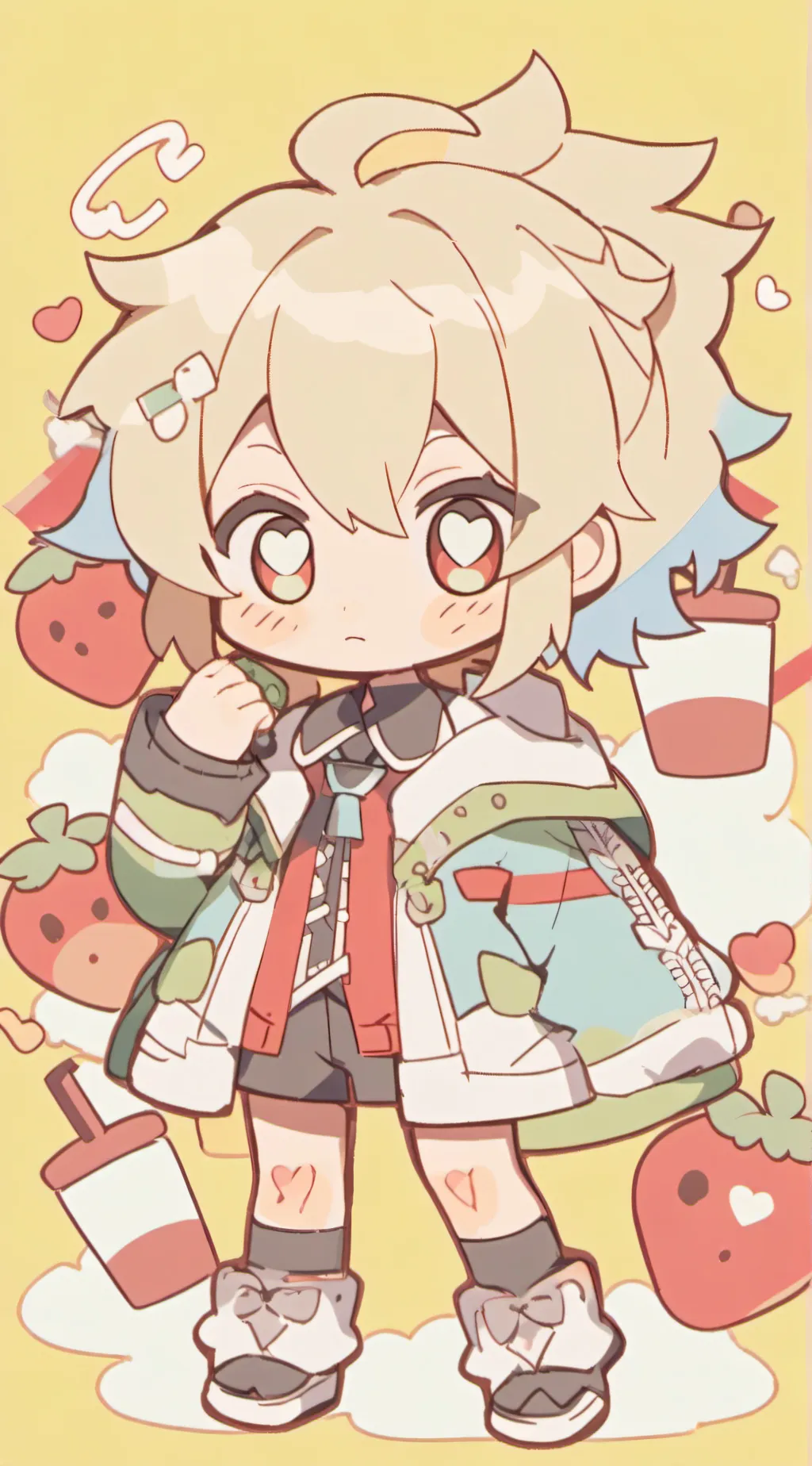 ai character: ~Chibi Bakugo~ background