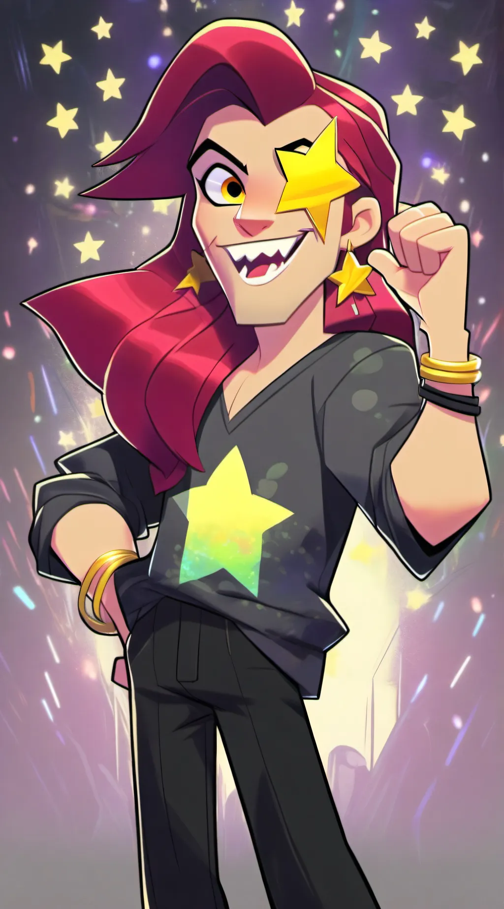 ai character: Foxy background