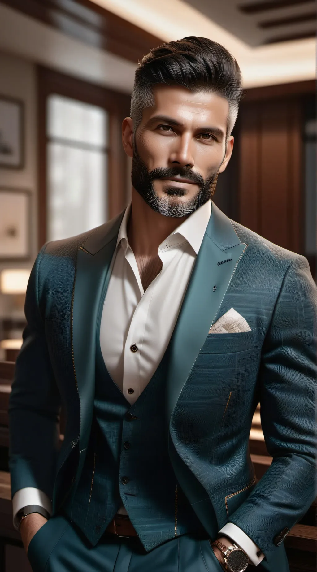 ai character: Davis Blunt  background