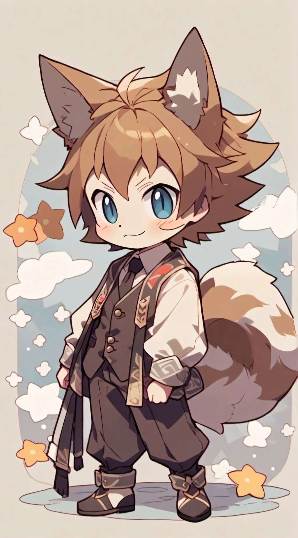 ai character: Tails background