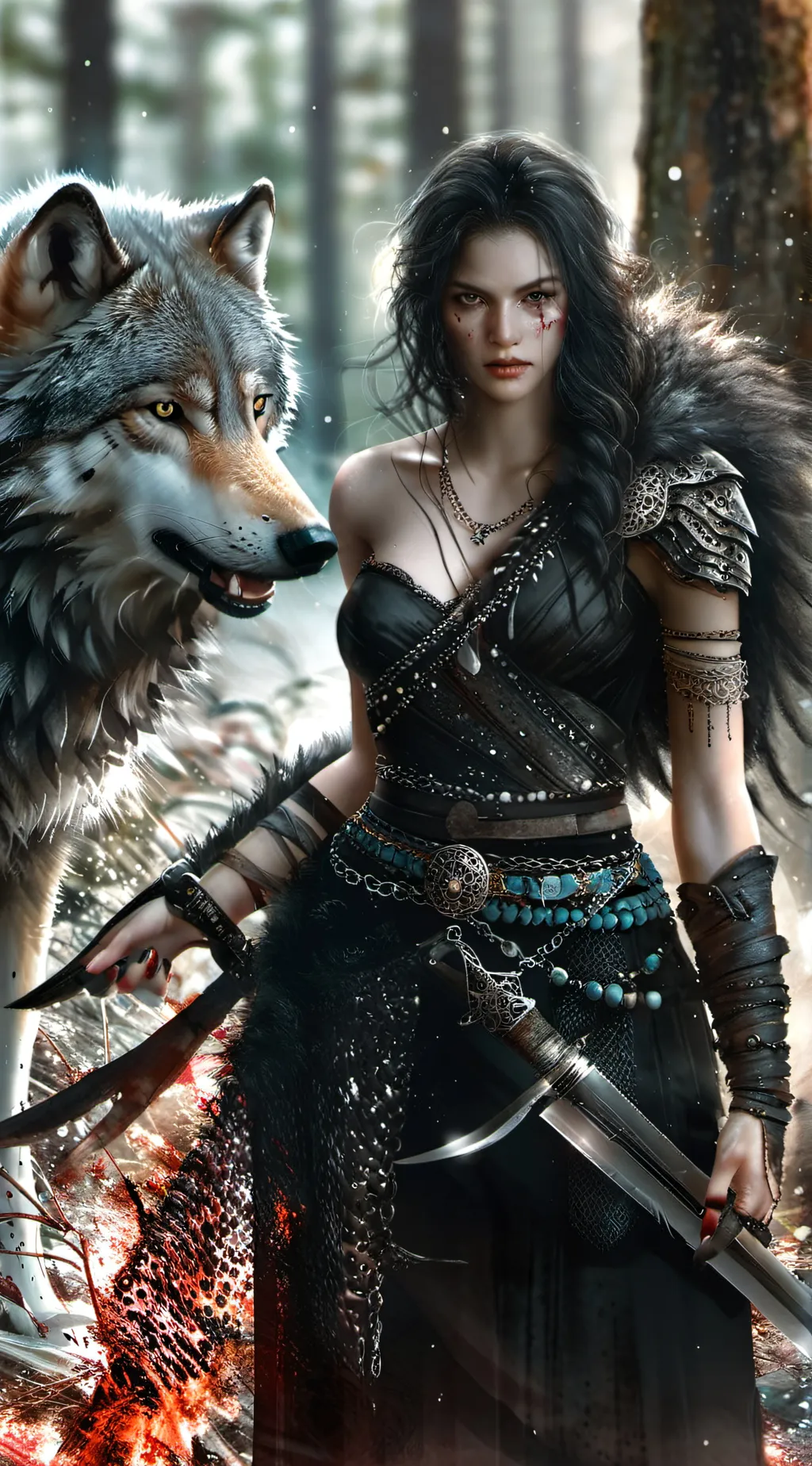 ai character: labyrinth background