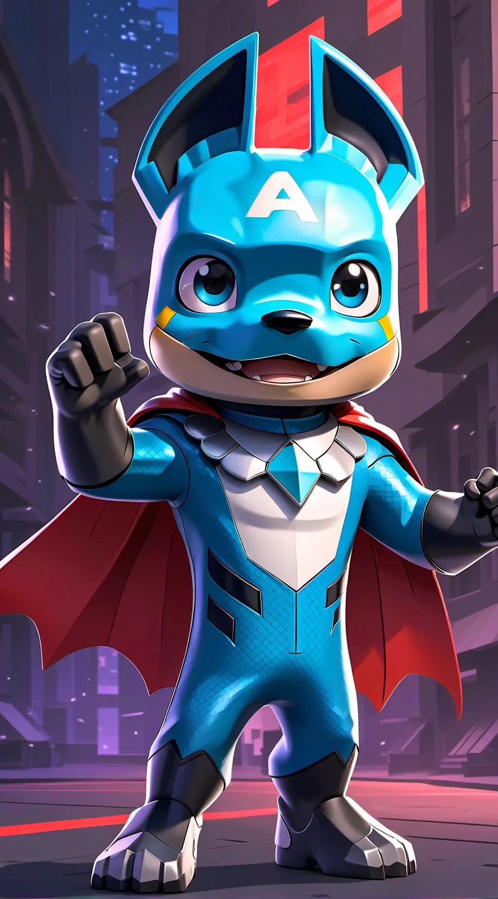 ai character: Cool  background