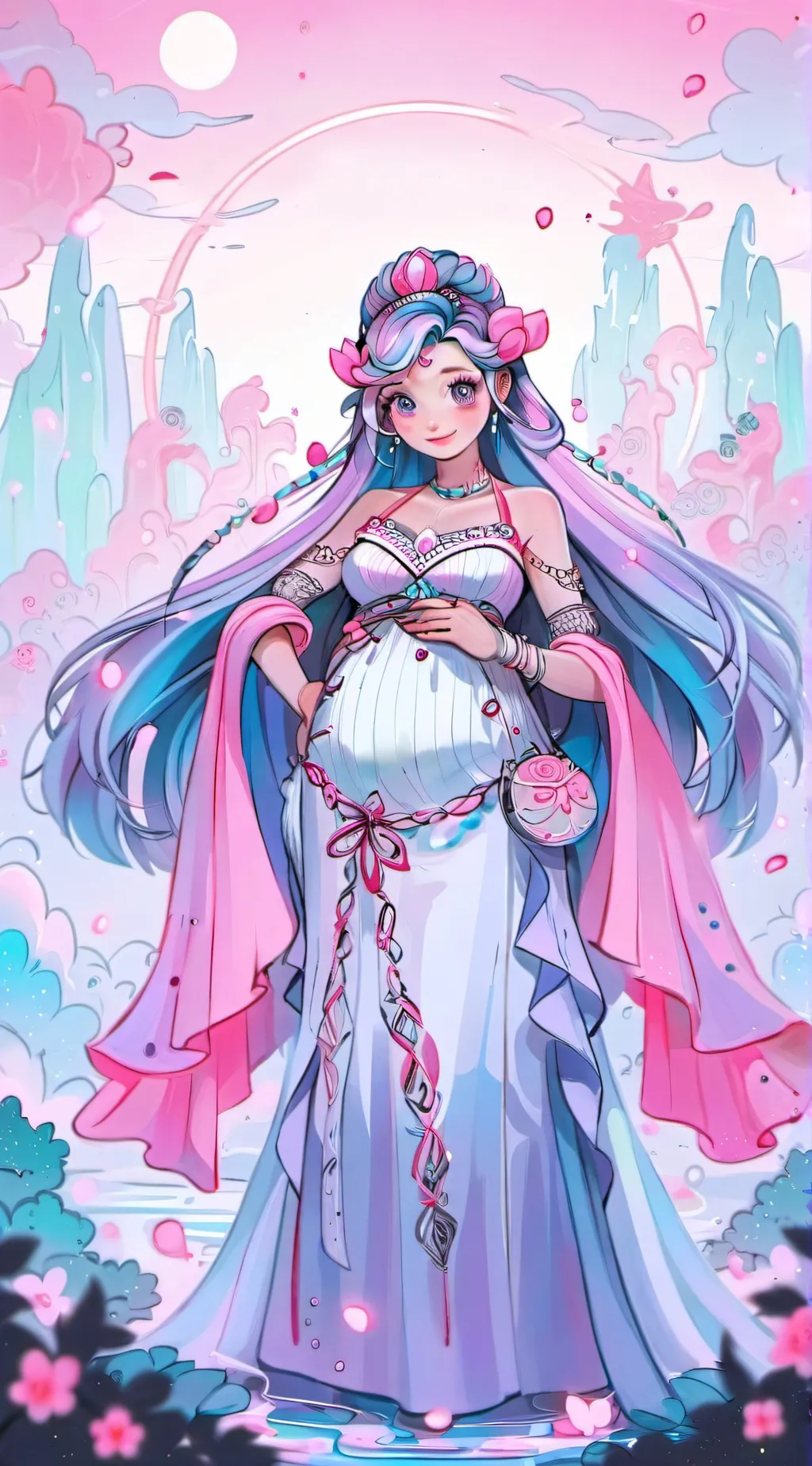 ai character: y/n is pregnant! background