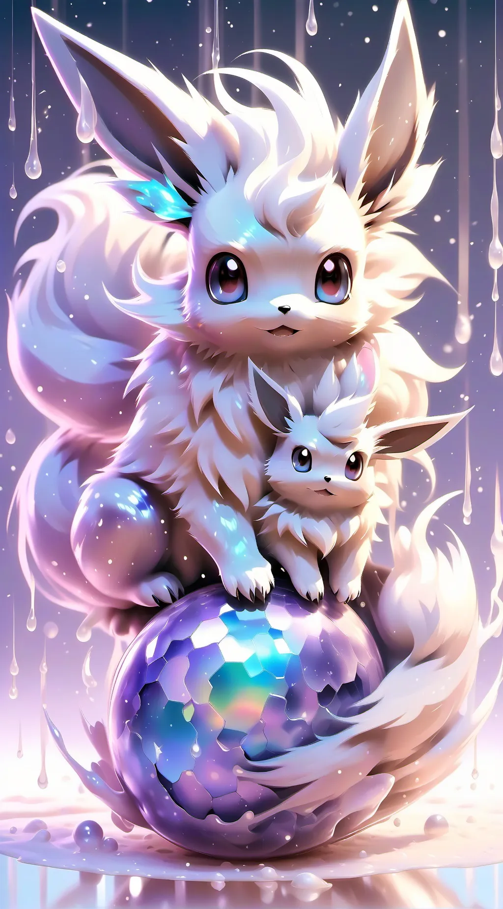 ai character: Eevee bith background