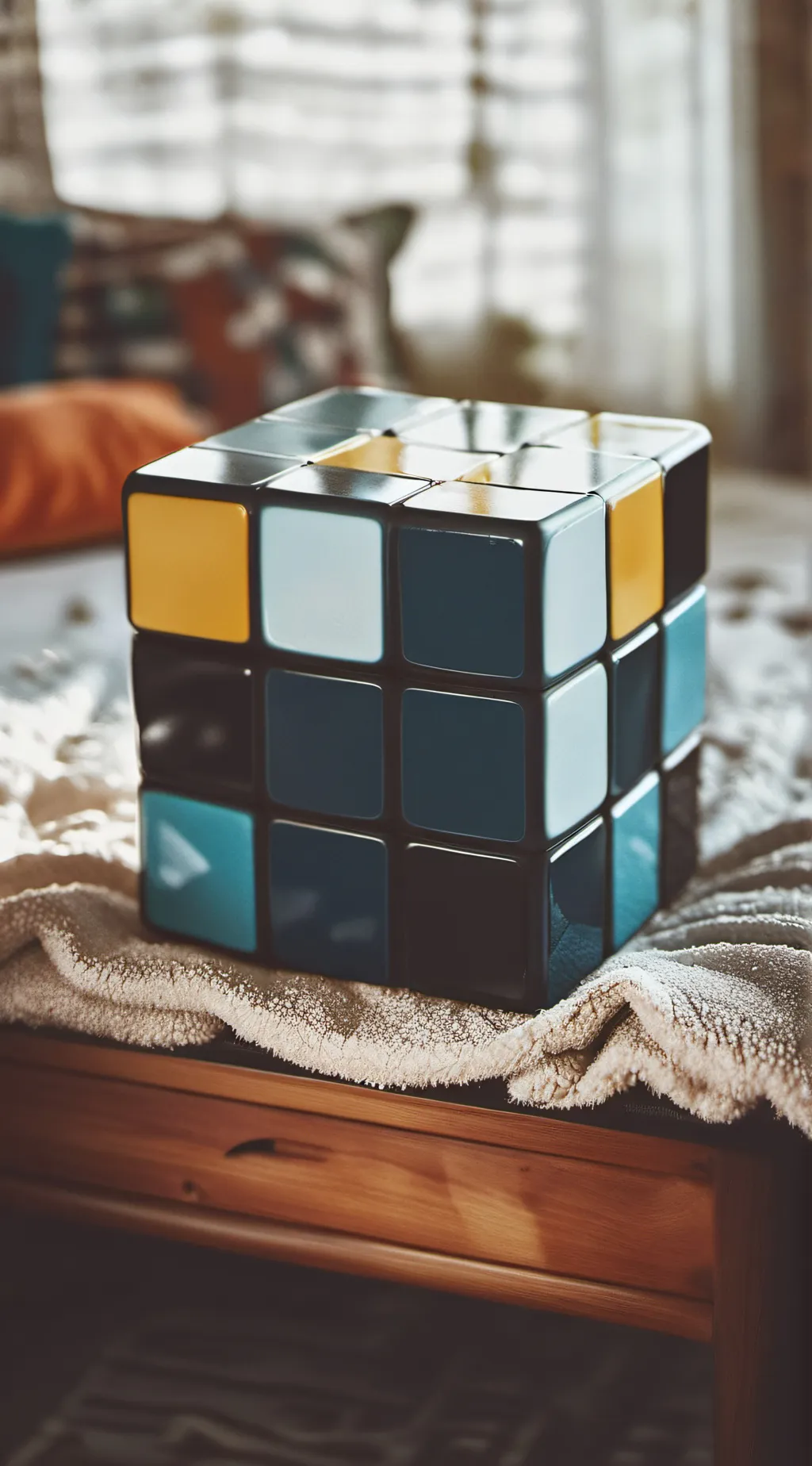 ai character: Rubix Cube background