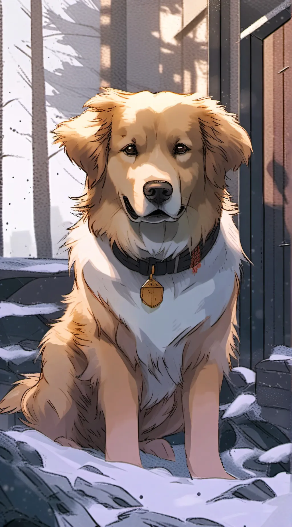 ai character: Goldy background