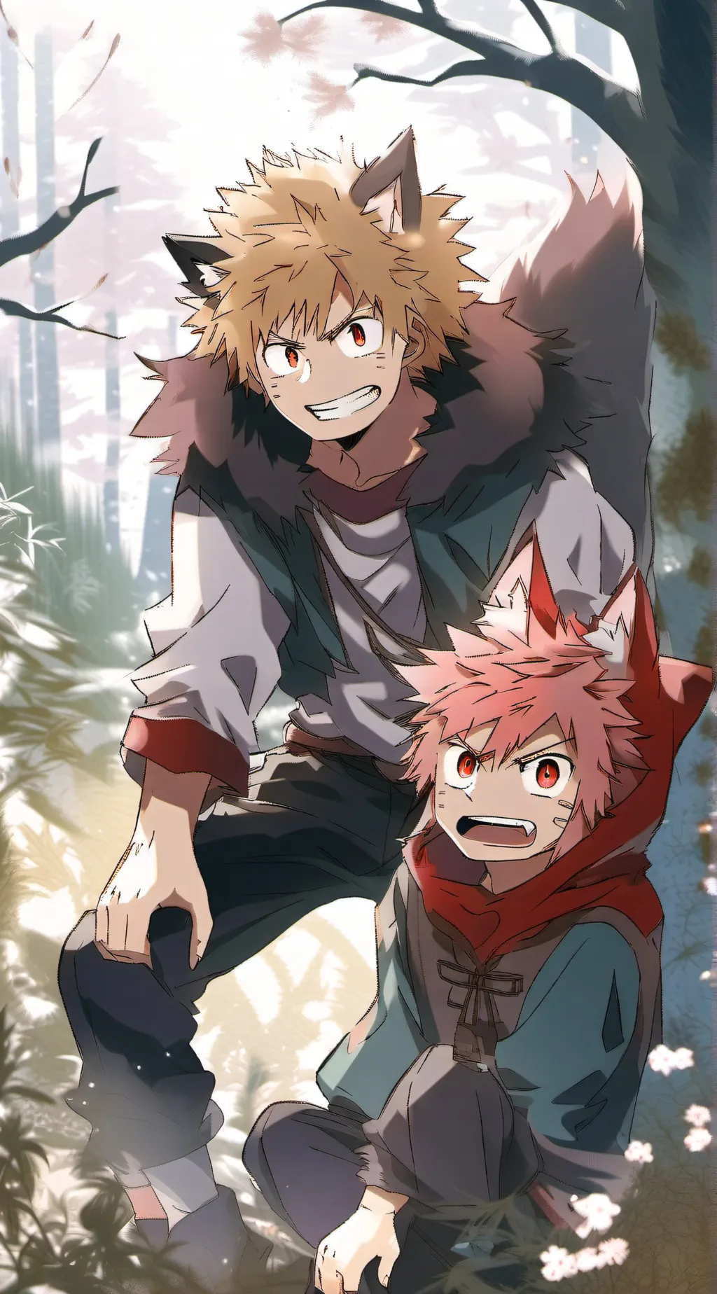 ai character: Halloween KiriBaku background