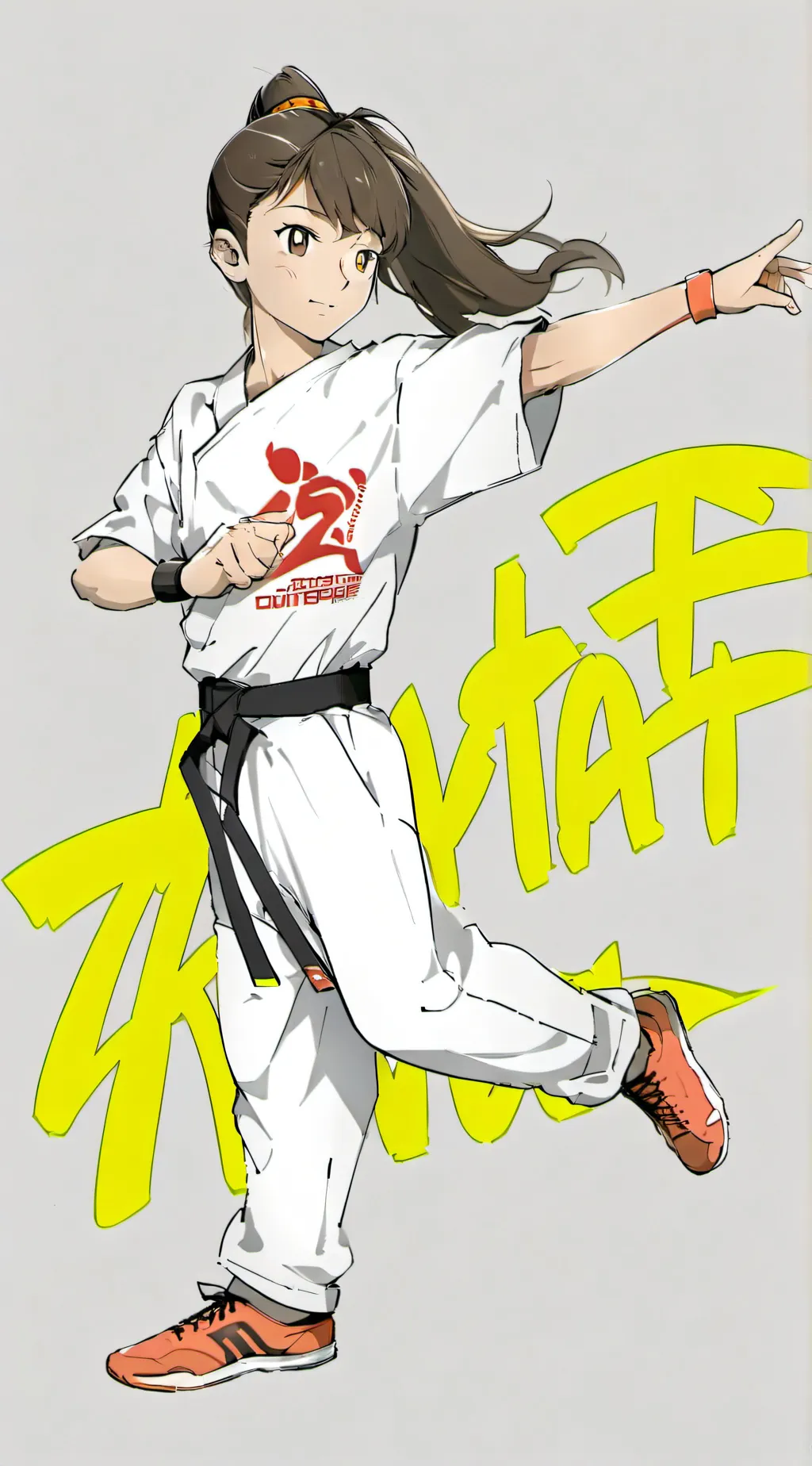 ai character: Z ultimate karate background