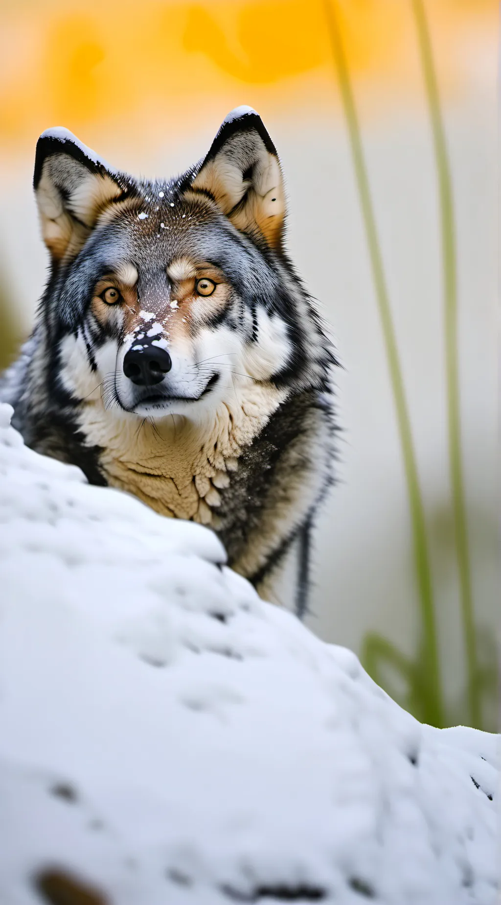 ai character: Scary wolf background