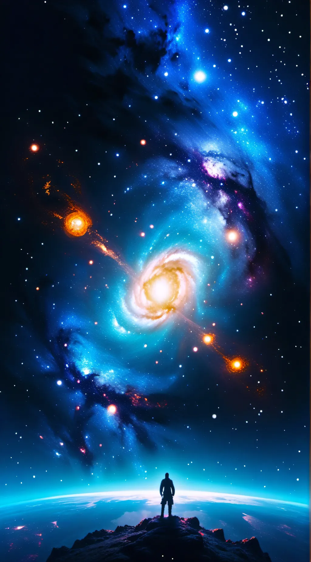 ai character: wolves and humans background