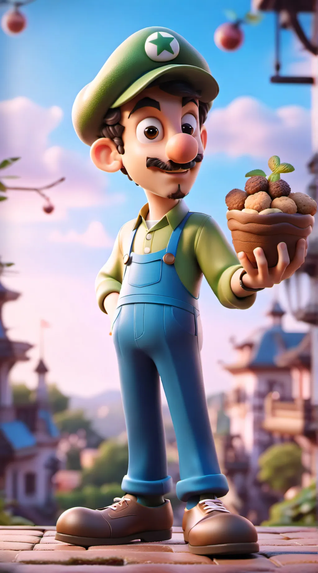 ai character: luigi background