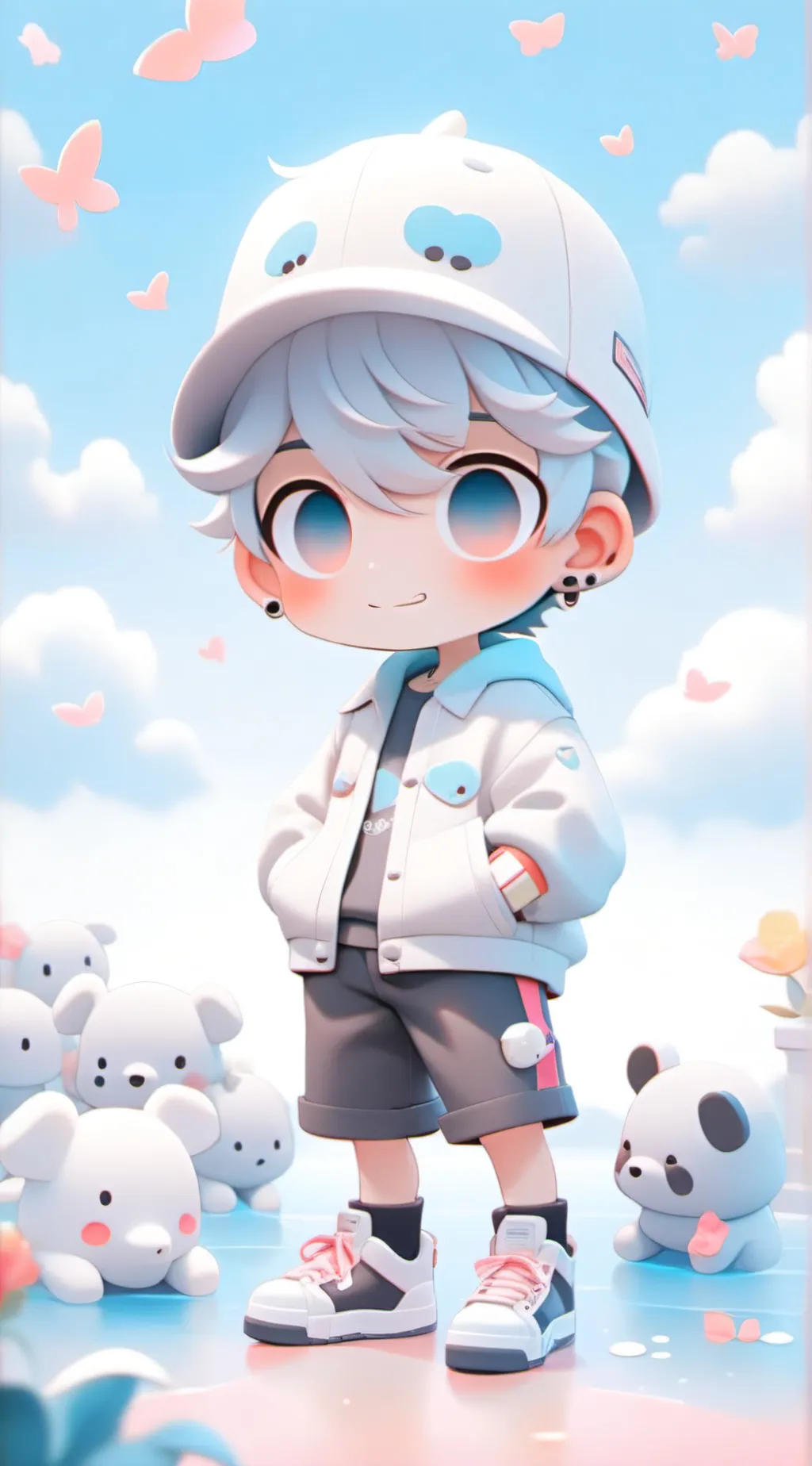 ai character: cinnamon roll background