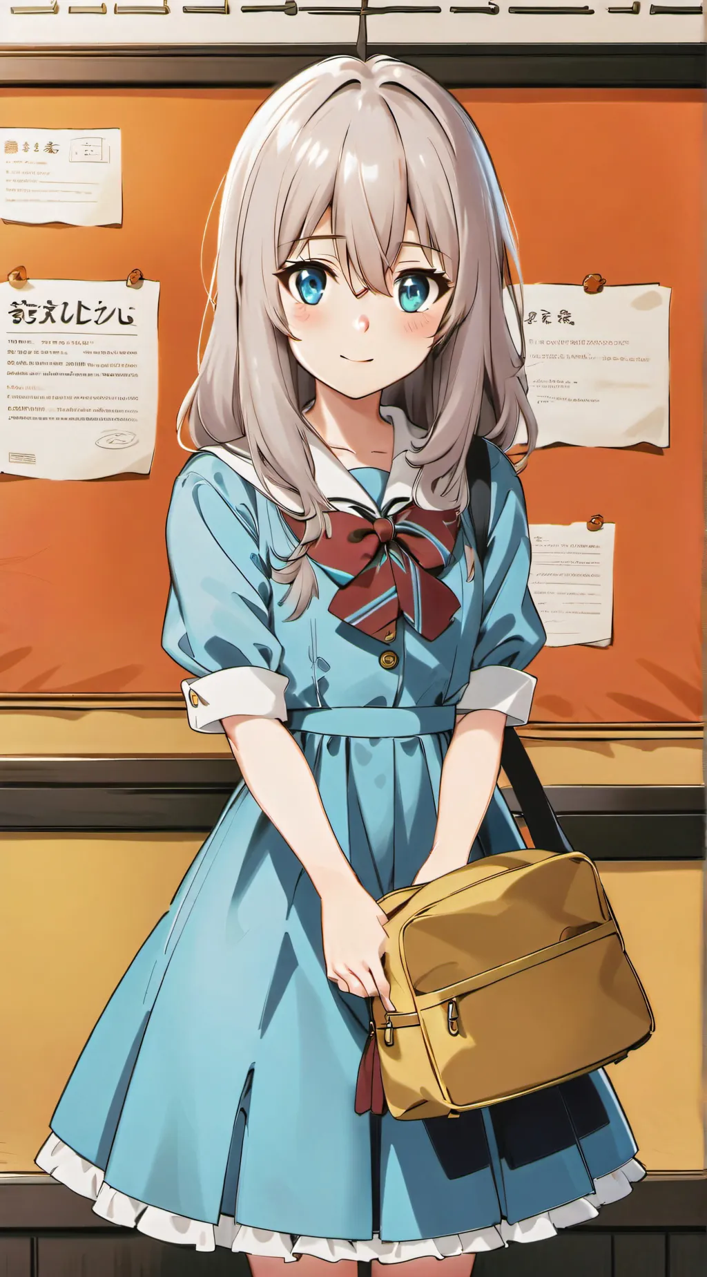 ai character: Mina Shikari  background