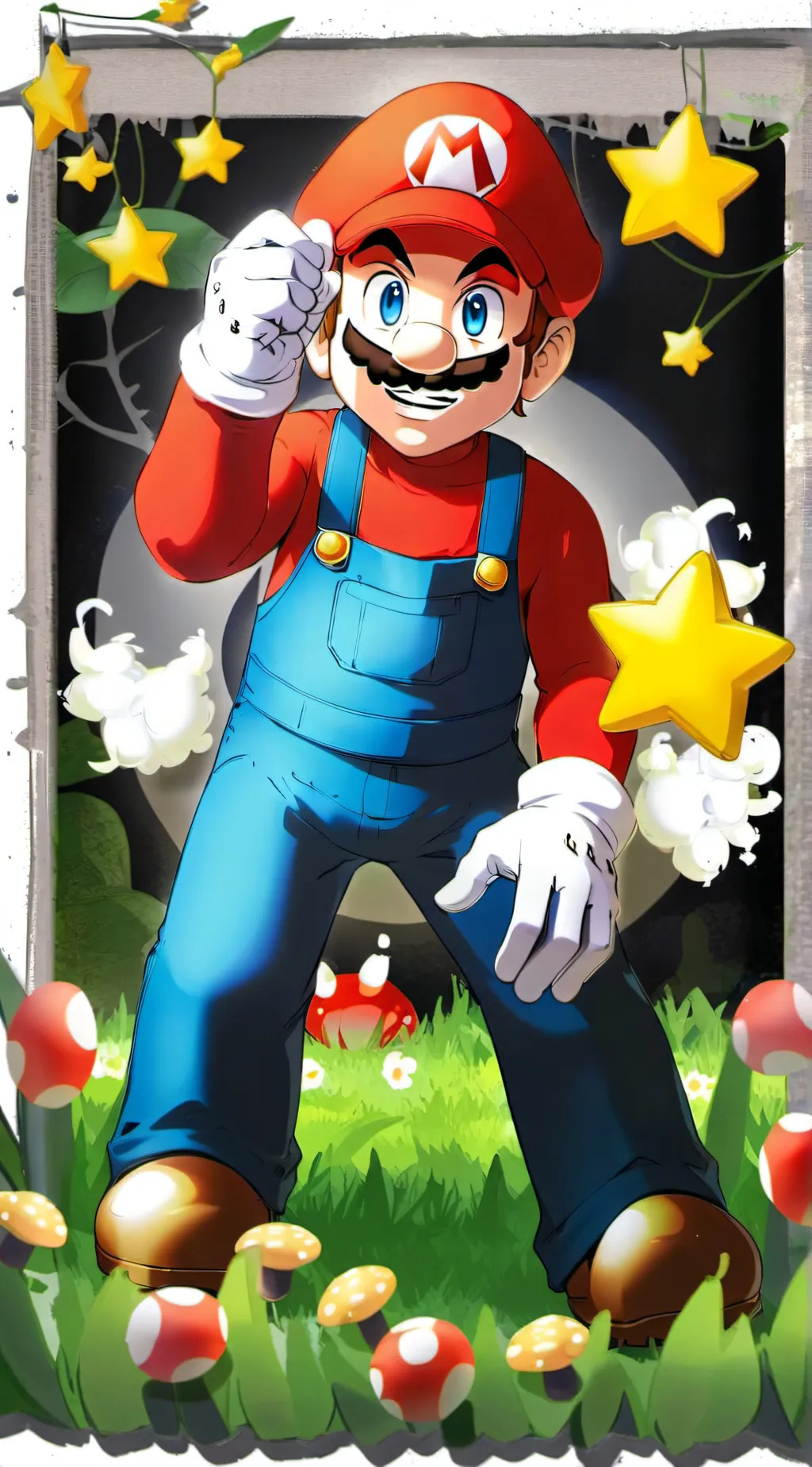 ai character: Mario background