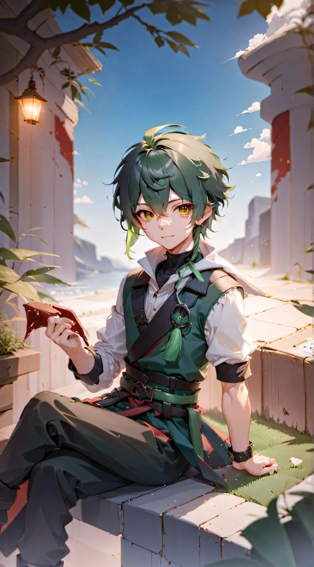 ai character: Deku background
