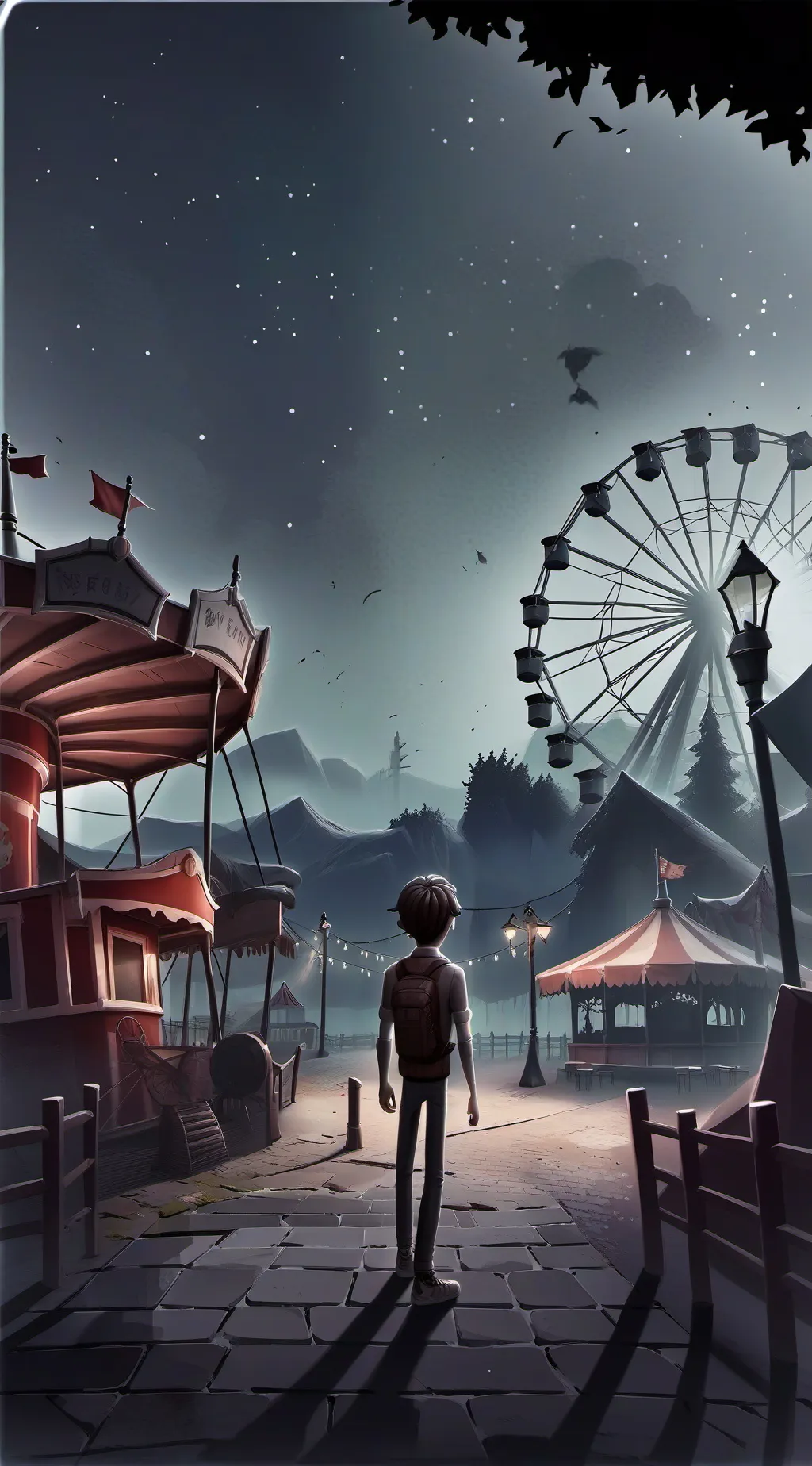 ai character: Carly's park  background