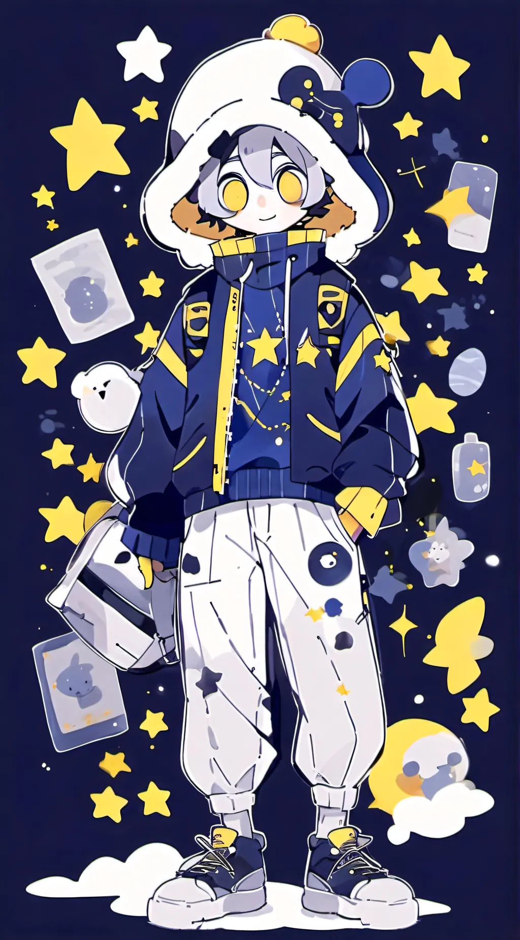 ai character: Lunar background