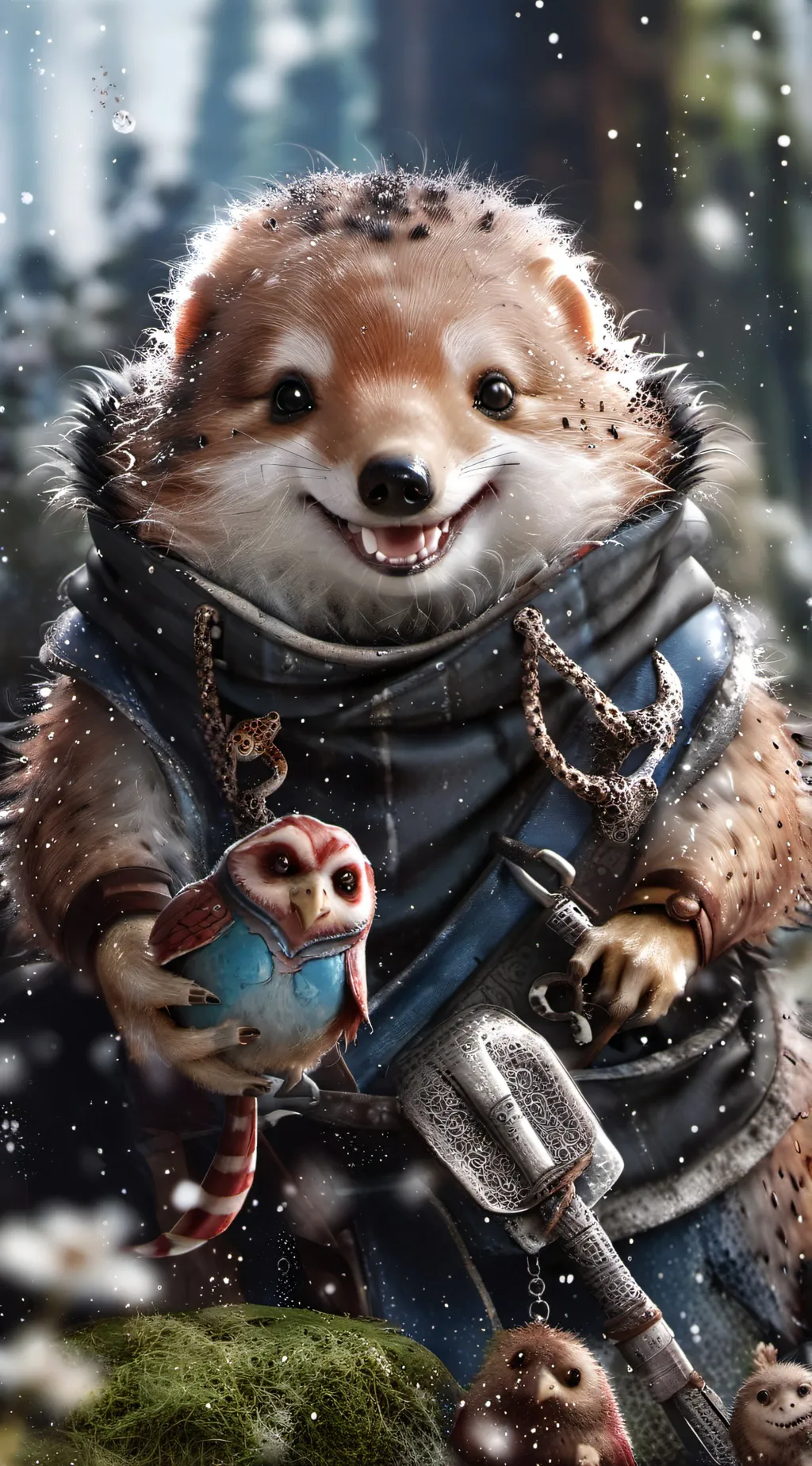 ai character: yn x dog dog sc background