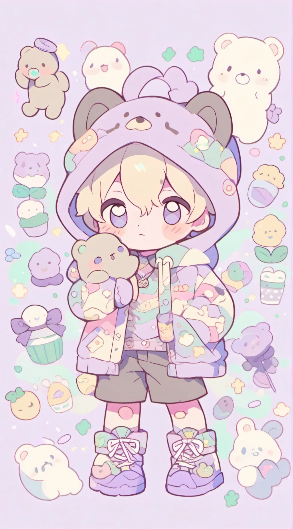 ai character: catnaps kid background